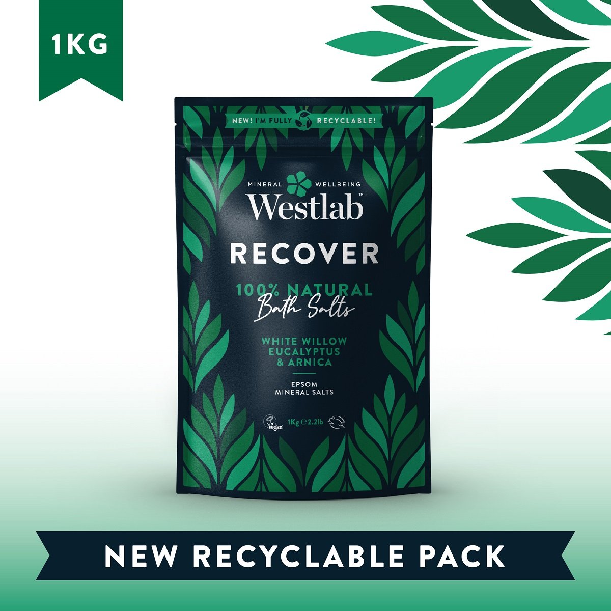 Westlab Recover Bathing Salts 1kg