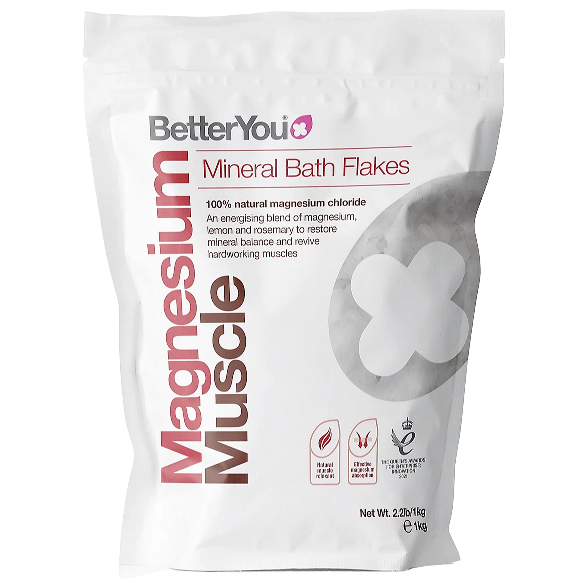 BetterYou Magnesium Muscle Bath Flakes - 1KG