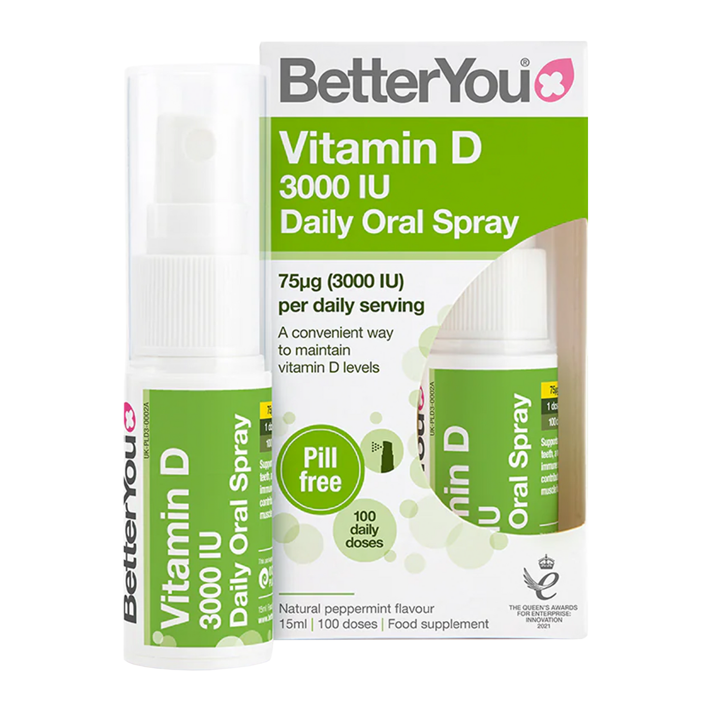 Better You Vitamin D 3000 IU Oral Spray 15ml