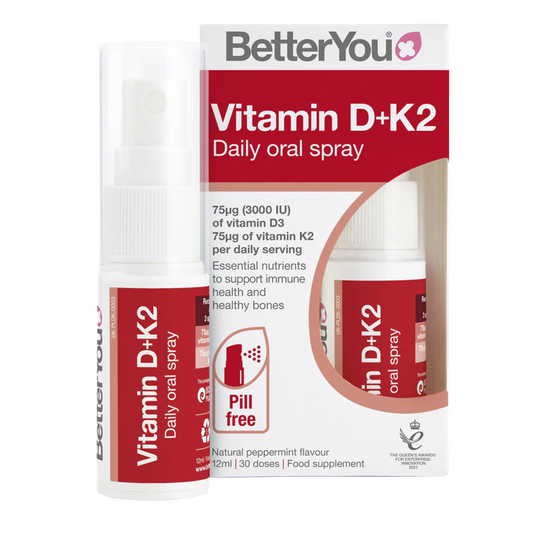 Better You Vitamin D3 + K2 Oral Spray 3000IU/75µg 12ml