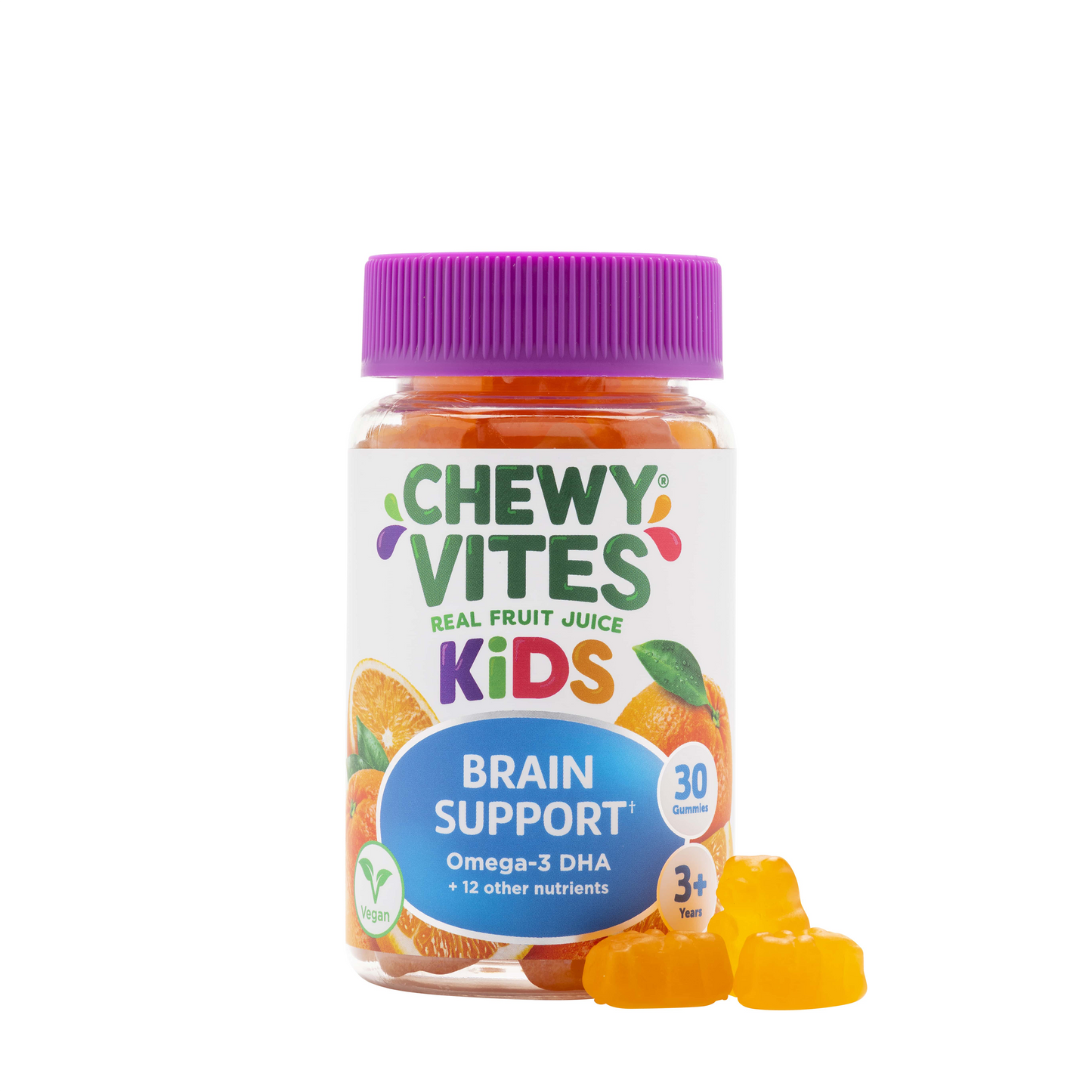 Chewy Vites Kids Brain Support 30 Gummies
