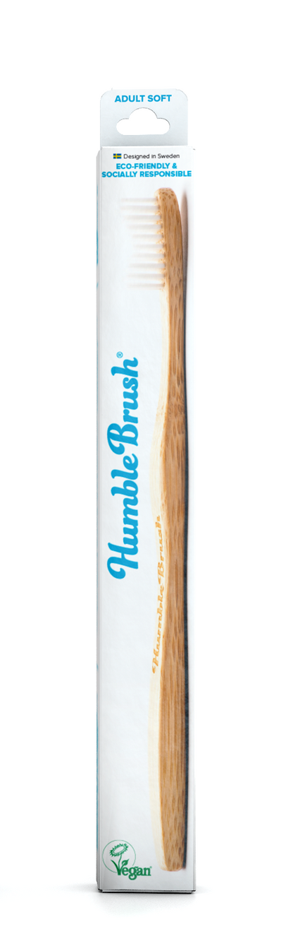 The Humble Co Adult Soft / Medium Toothbrush - Mixed Colours