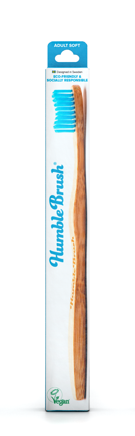 The Humble Co Adult Soft / Medium Toothbrush - Mixed Colours