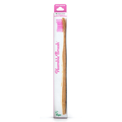 The Humble Co Adult Soft / Medium Toothbrush - Mixed Colours