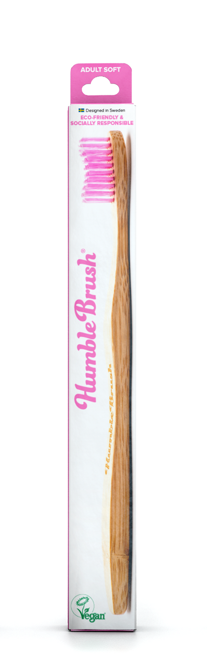 The Humble Co Adult Soft / Medium Toothbrush - Mixed Colours