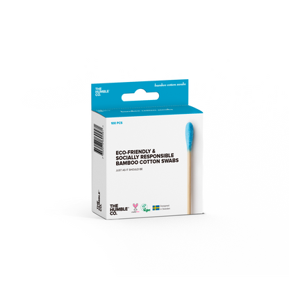 The Humble Co Bamboo Cotton Swabs - Blue, Purple or White