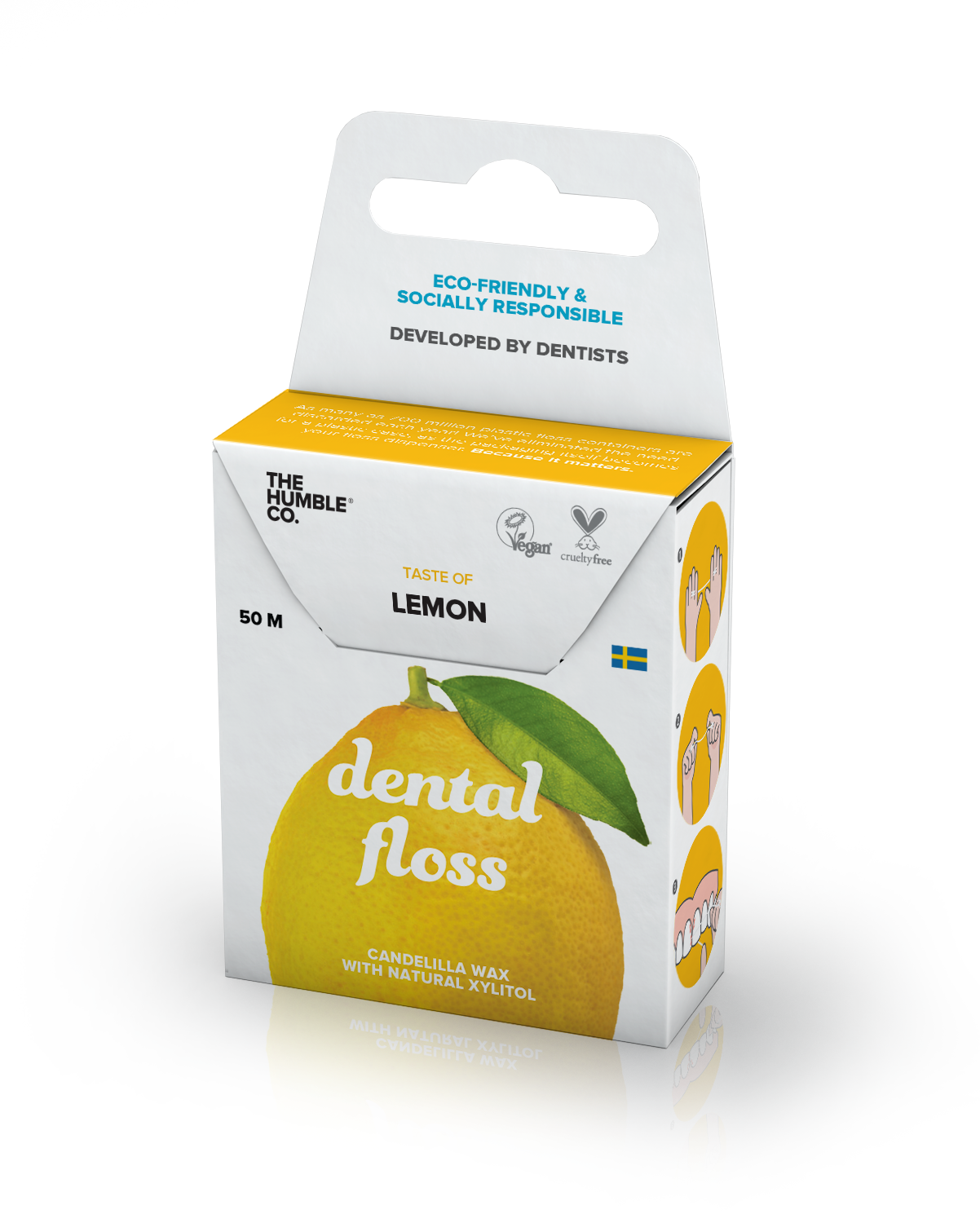 The Humble Co Dental Floss Lemon 50m