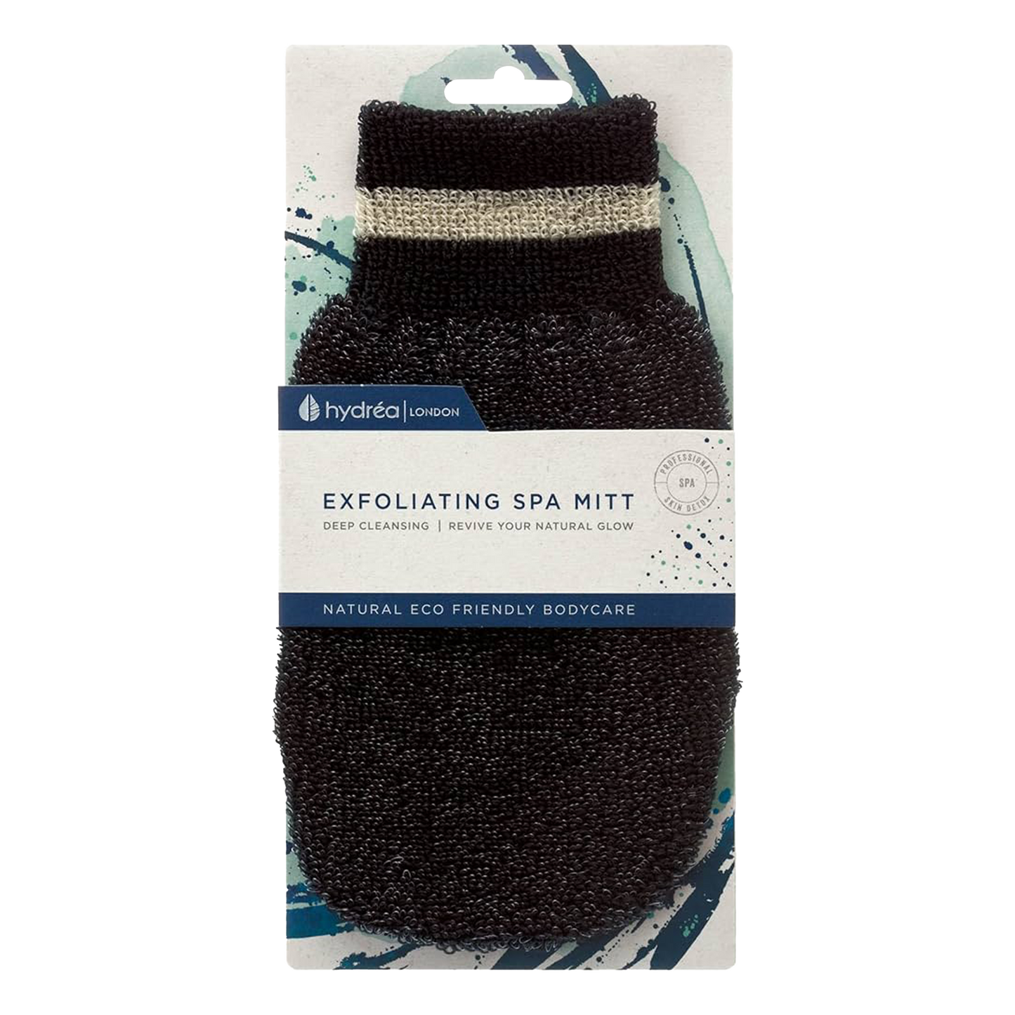 Hydrea London - Professional Exfoliating Spa Mitt Black