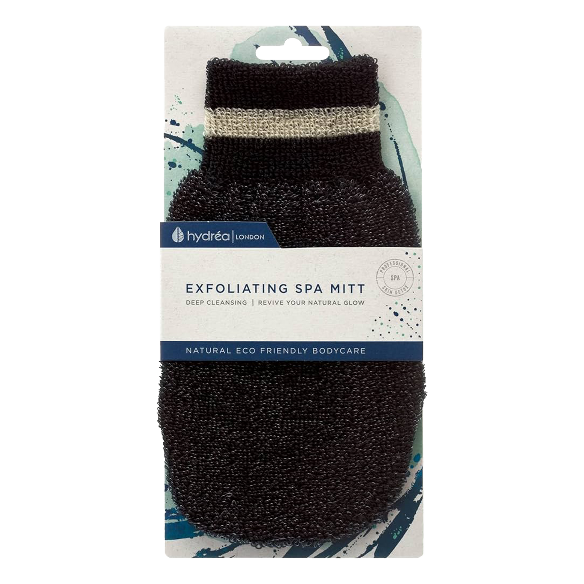 Hydrea London - Professional Exfoliating Spa Mitt Black