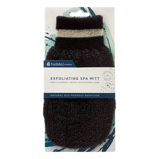 Hydrea London - Professional Exfoliating Spa Mitt Black