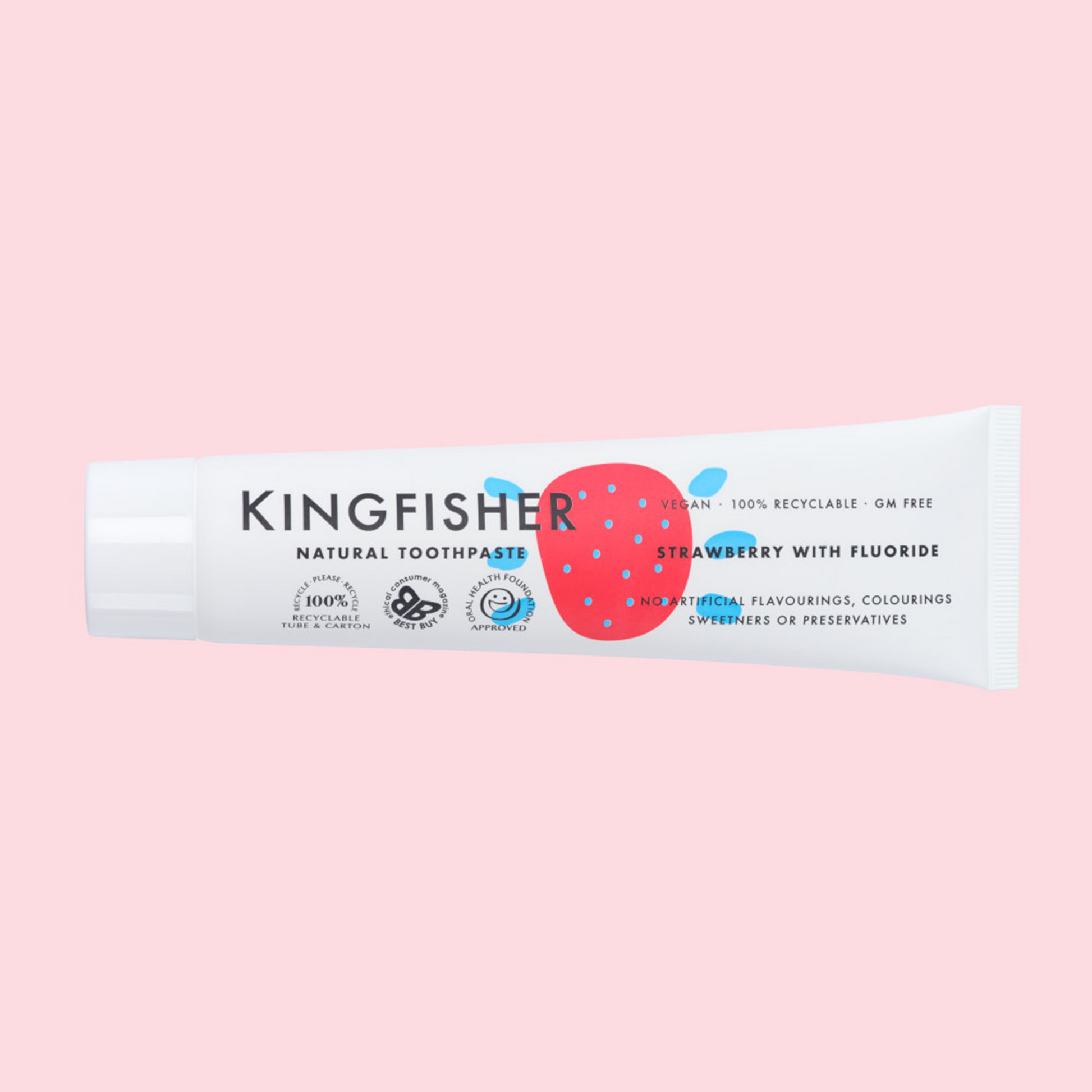 Kingfisher Children's Natural Toothpaste - Strawberry with Fluoride 100ml