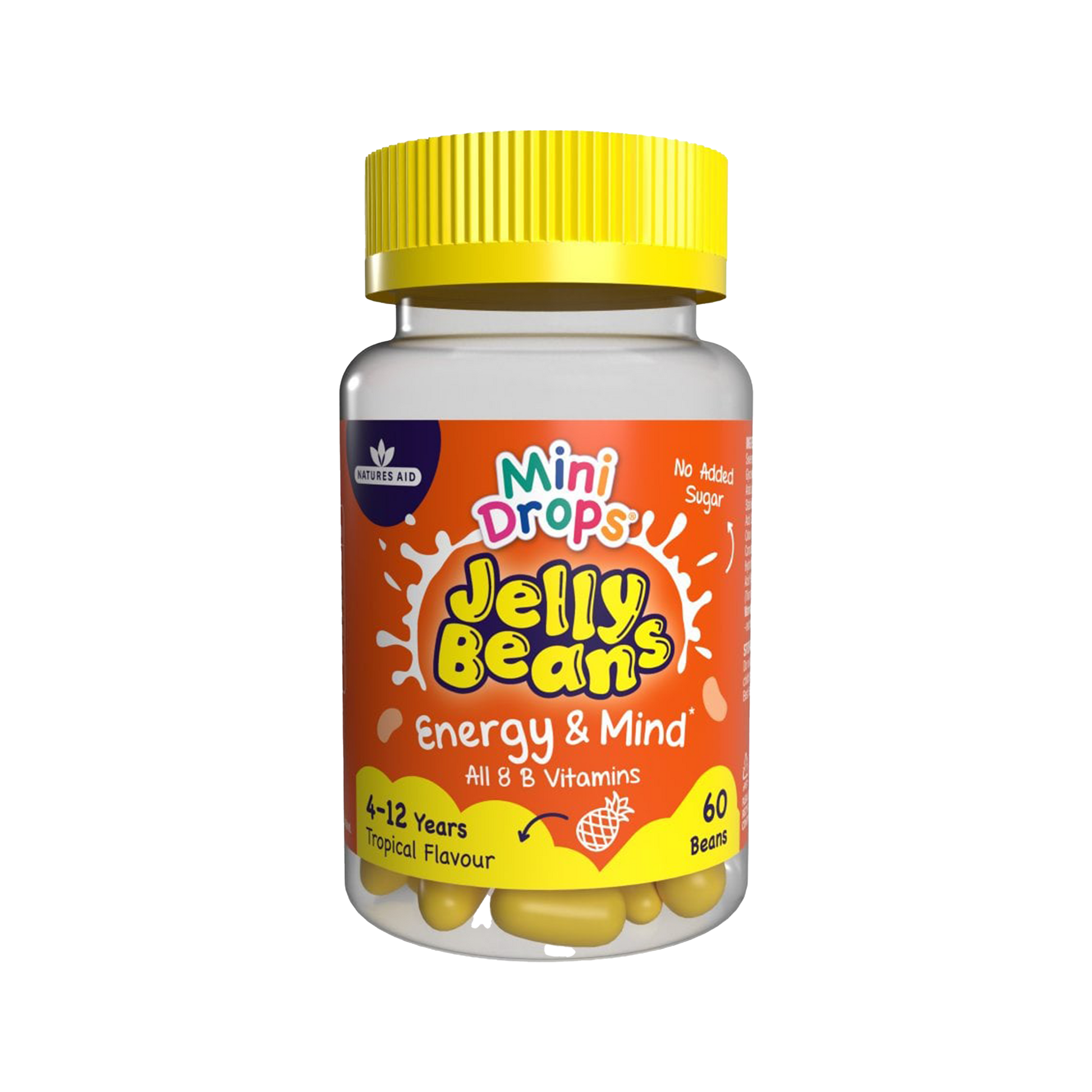 Natures Aid Mini Drops Jelly Beans Energy and Mind 60