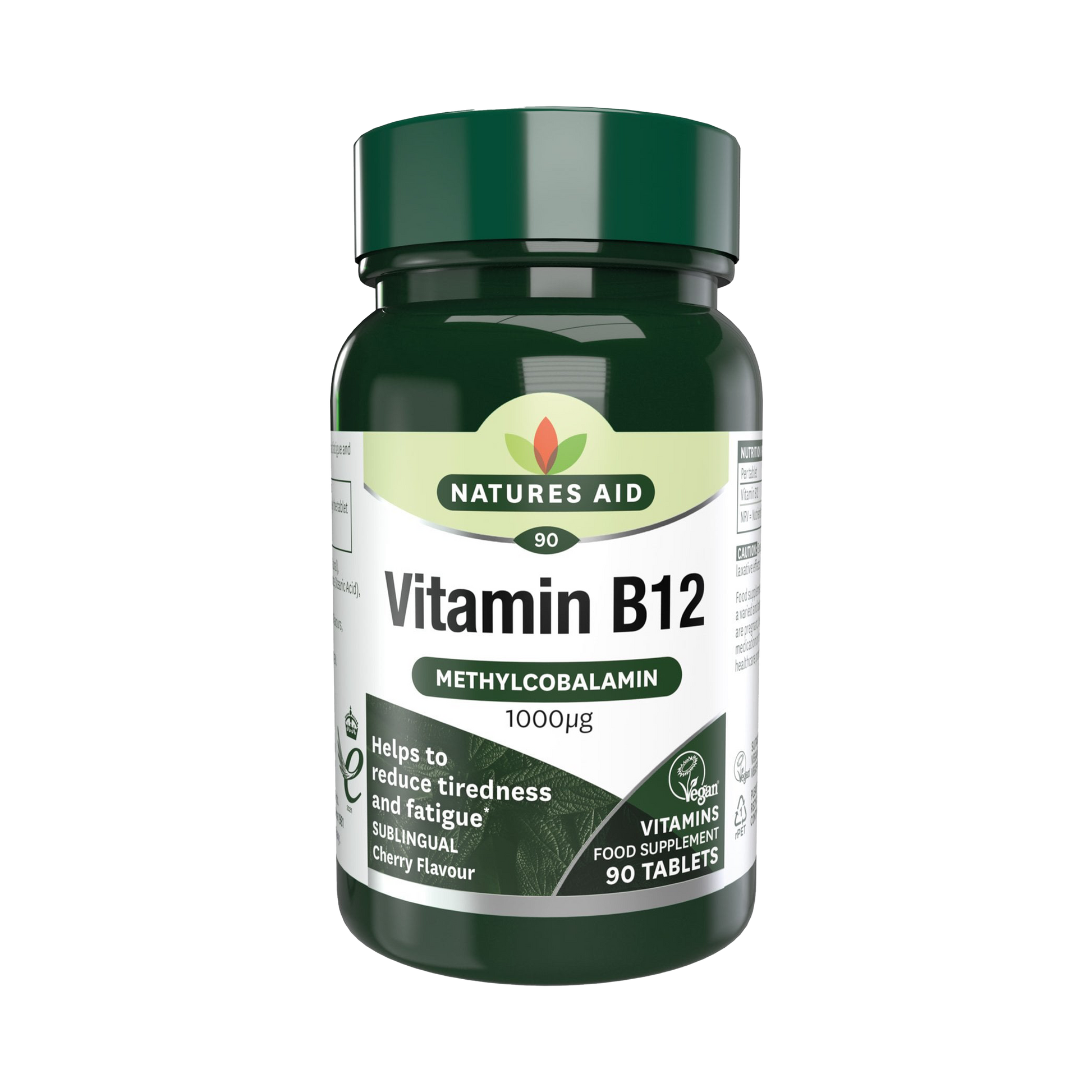 Natures Aid Vitamin B12 1000ug Sublingual 90 Tablets