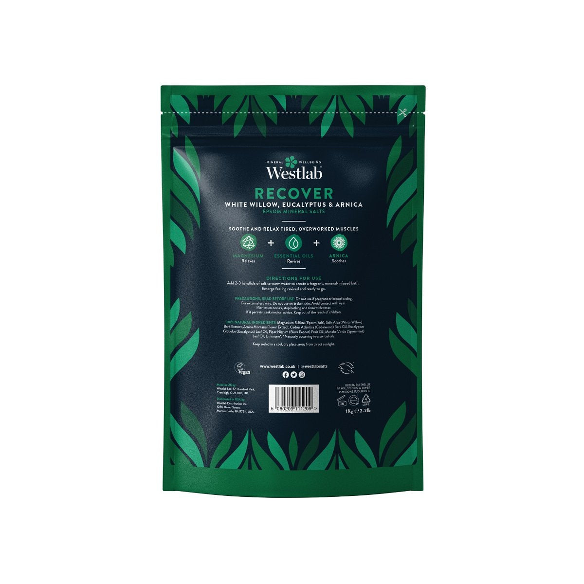 Westlab Recover Bathing Salts 1kg