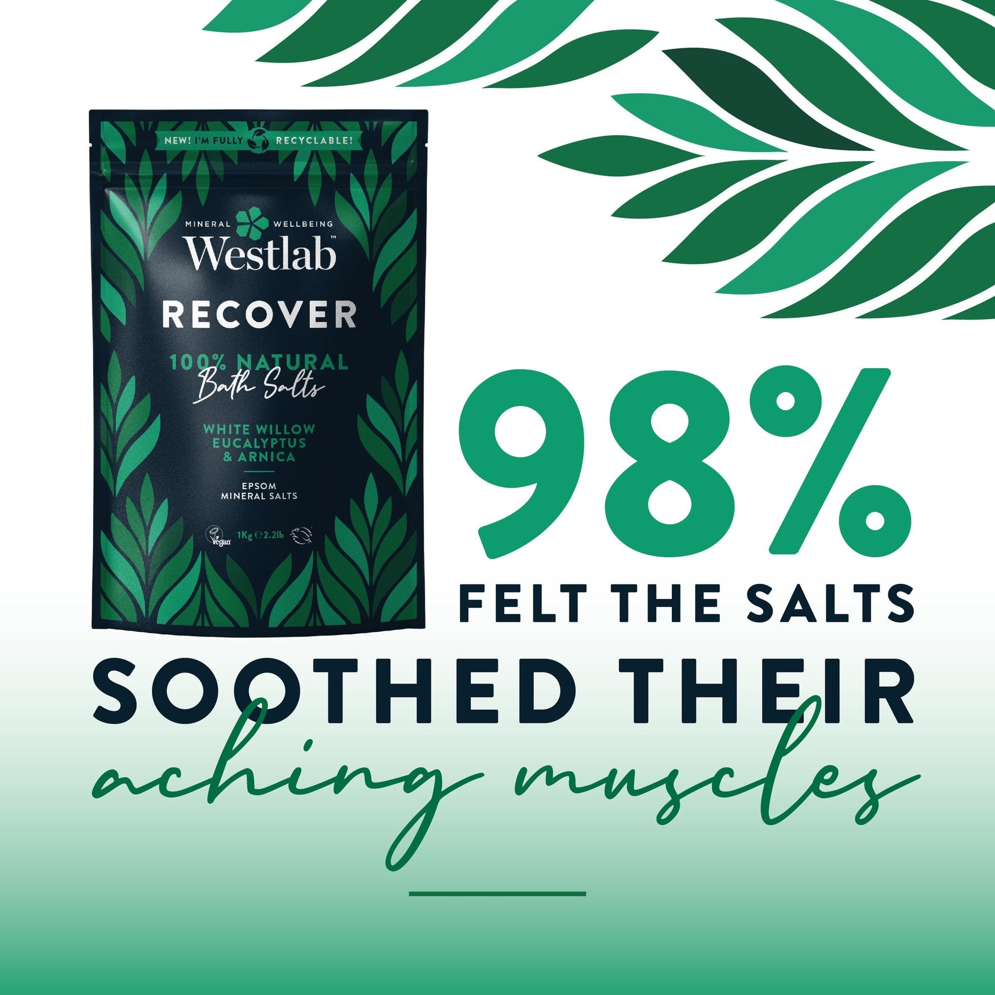 Westlab Recover Bathing Salts 1kg