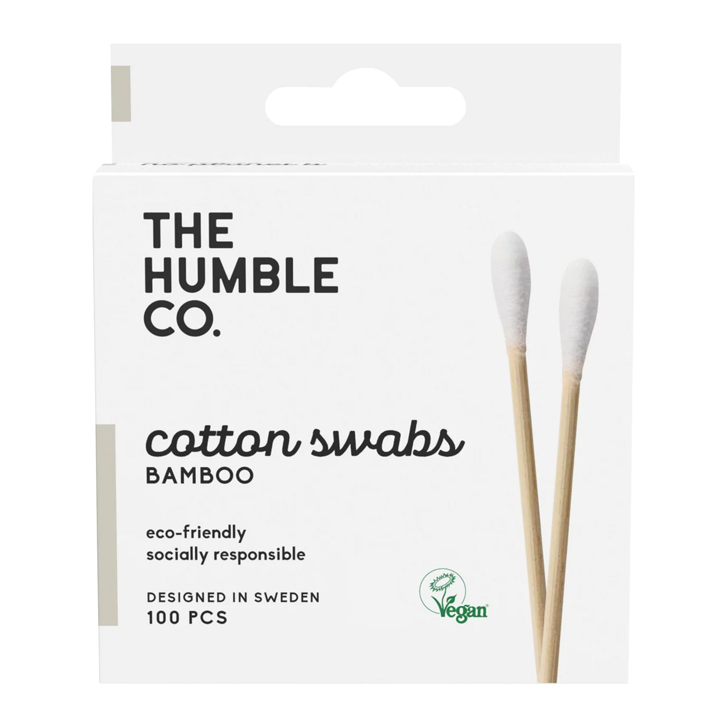 The Humble Co Bamboo Cotton Swabs - White
