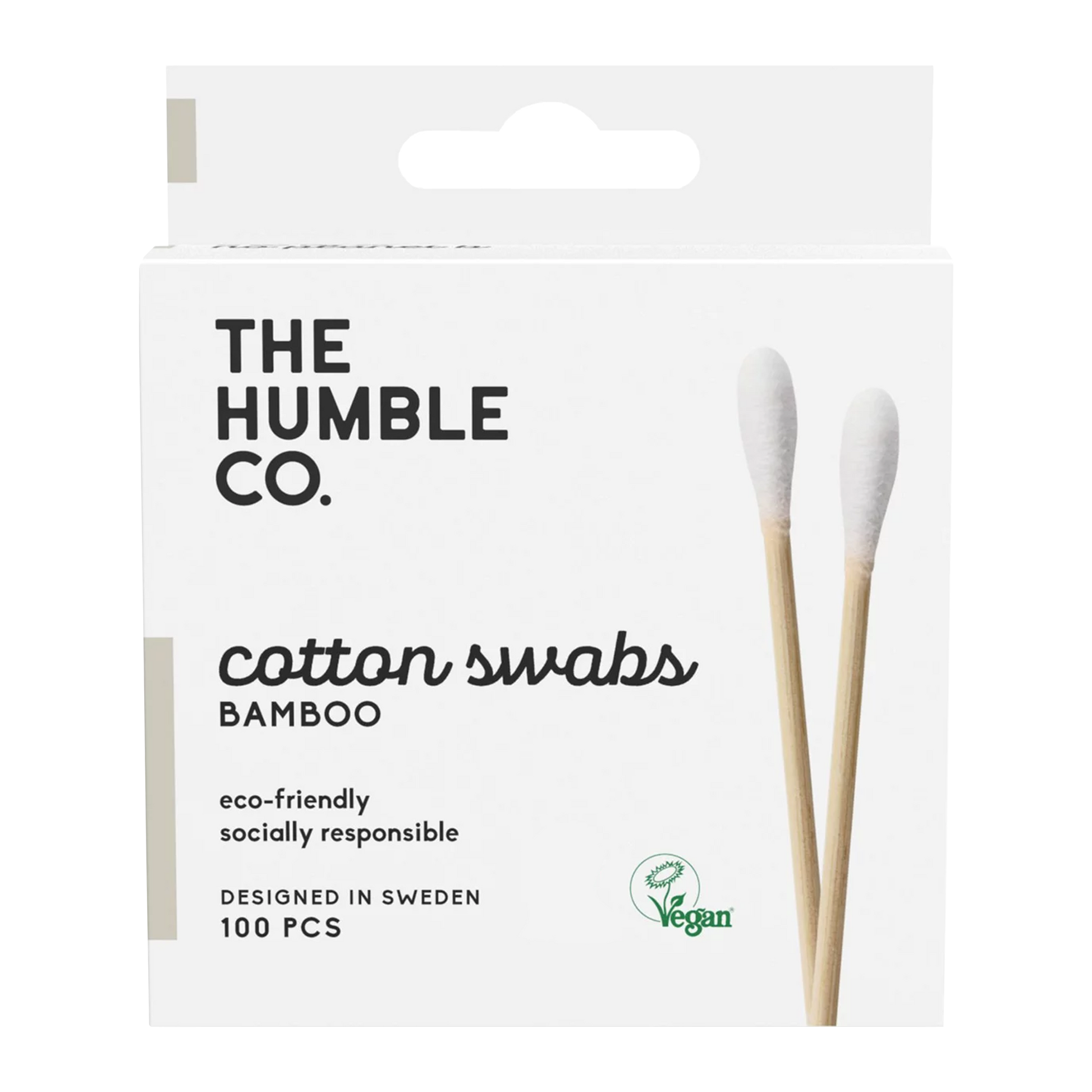 The Humble Co Bamboo Cotton Swabs - White