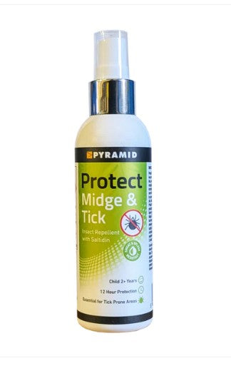 Pyramid Protect Midge & Tick Insect Repellent 100ml